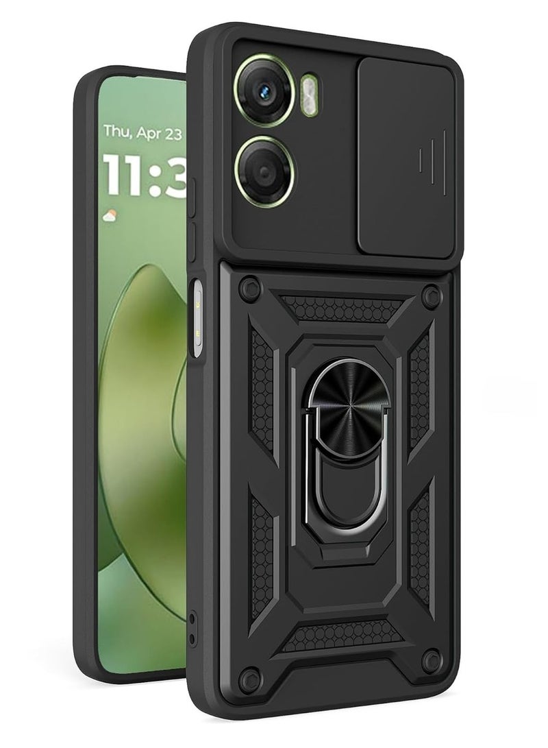 Phone Cover for Motorola G06/ Motorola G06 Power with Slide Camera Cover Drop Protective Phone Case with Magnetic Car Mount Holder - Image 1